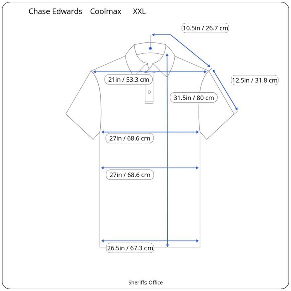Chase Edwards Coolmax  Barnstable County Sheriffs Office Embroidered Polo Shirt - Picture 2 of 11